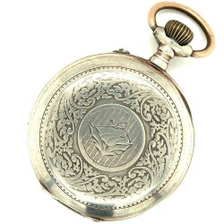KURMALI GÜMÜŞ CEP SAATİ G-GSR71 - 4