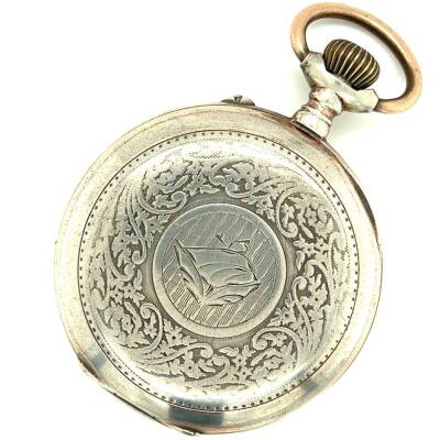 Kurmalı Gümüş Cep Saati – 50 mm G-GSR71 - 4