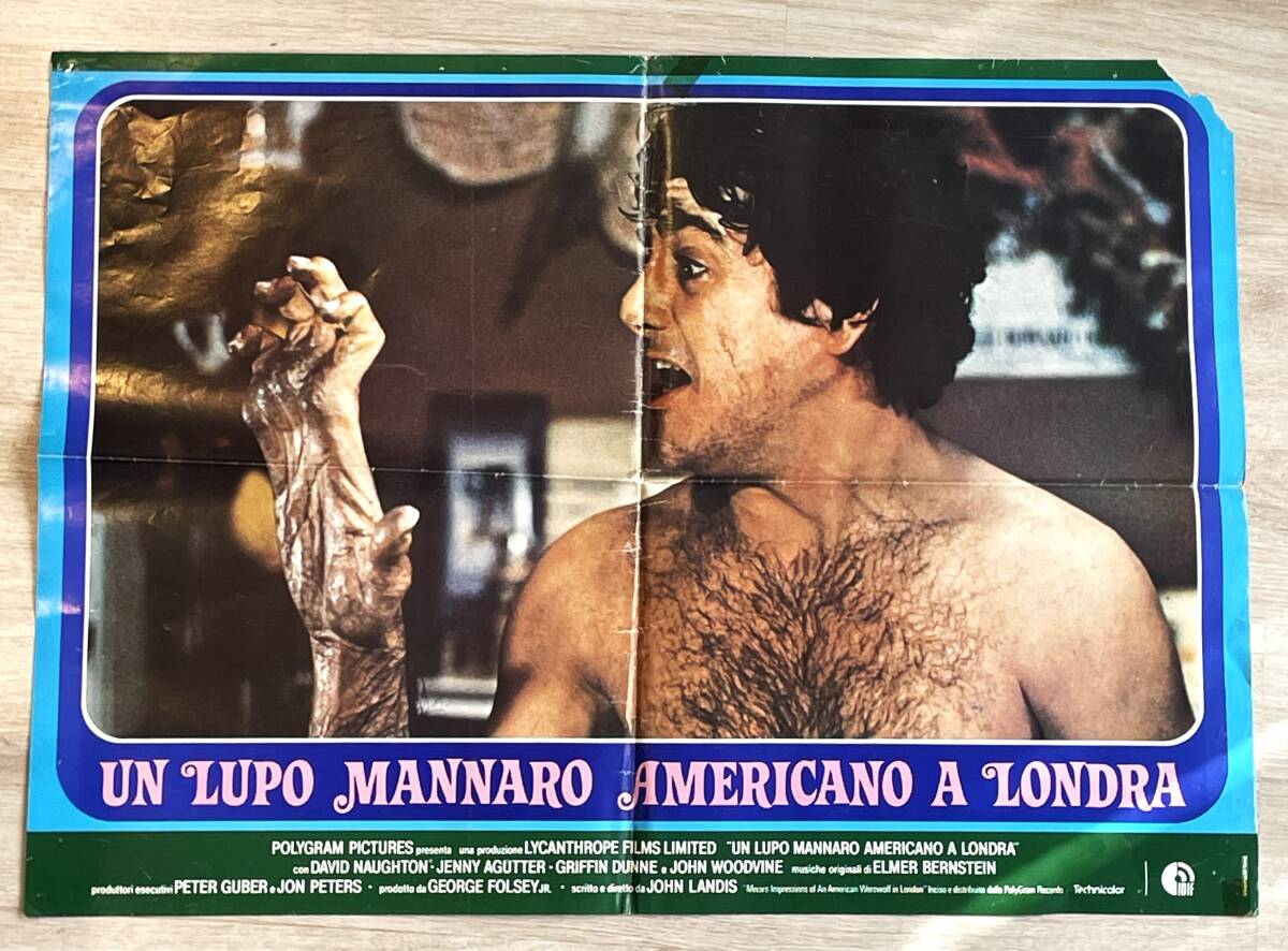 Kurt Adam Londra'da / Un Lupo Mannaro Americano a Londra (1981) Orijinal İtalyan Sinema Afişi - 47x66 cm AFIS74 - 1