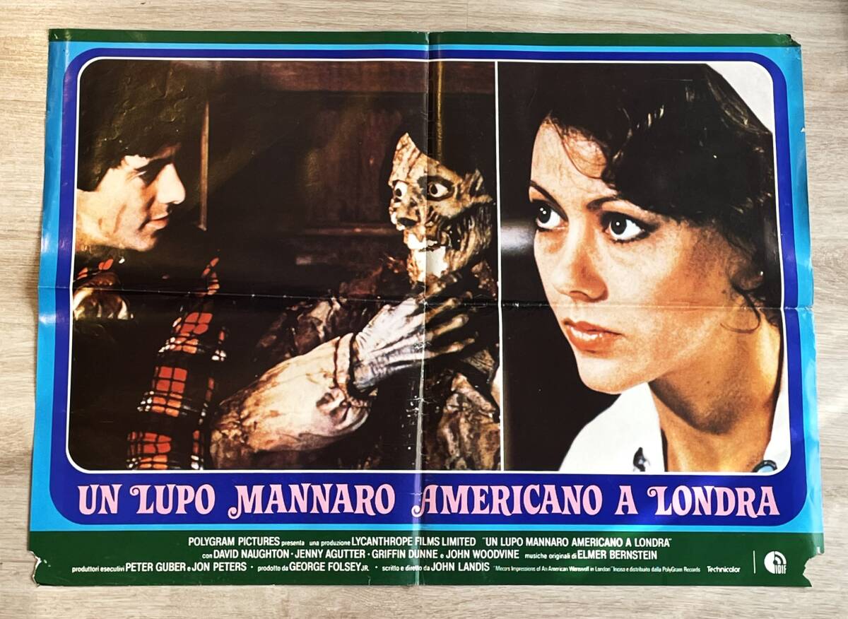 Kurt Adam Londra'da / Un Lupo Mannaro Americano a Londra (1981) Orijinal İtalyan Sinema Afişi - 47x66 cm AFIS75 - 1