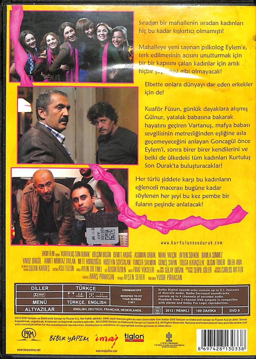 Kurtuluş Son Durak – Orijinal DVD (İkinci El) * Belçim Bilgin, Demet Akbağ, Nihal Yalçın, Asuman Dabak, Ayten Soykök, Damla Sönmez – 2012 * DVD2994 - 2