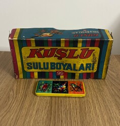 Kuşlu Marka 1970s Teneke Suluboya AOB4787 - 2