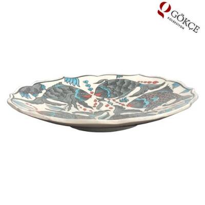 Kütahya El İşi Çini Duvar Tabağı AOB471 - 5