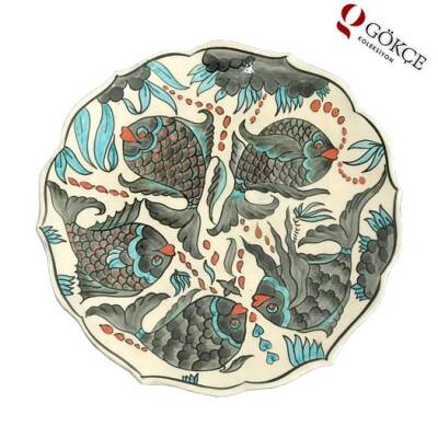 Kütahya El İşi Çini Duvar Tabağı AOB471 - 7