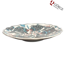 Kütahya El İşi Çini Duvar Tabağı AOB471 - 8