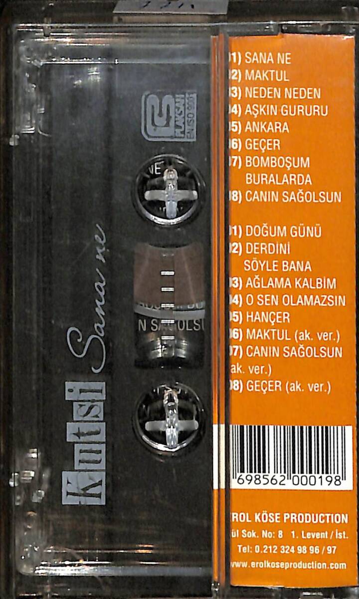 Kutsi - Sana Ne Kaset (İkinci El) KST28430 - 2