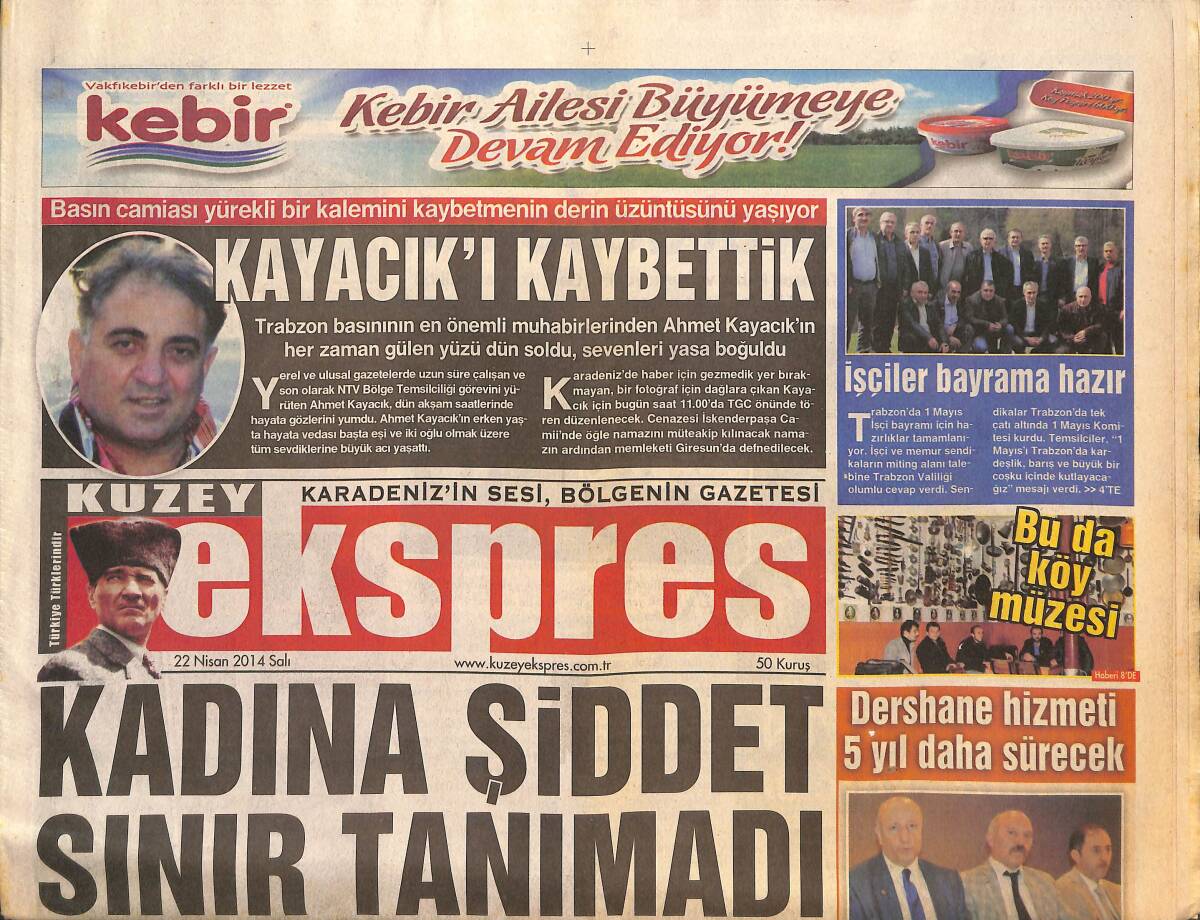 Kuzey Ekspres 22 Nisan 2014 - Kadına Şiddet Sınır Tanımadı - Of'a Yeni SGK Binası Müjdesi GZ136311 - 1