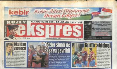 Kuzey Ekspres Gazetesi 1 Mart 2013 - Necmettin Erbakan Anıldı GZ113160 - 1