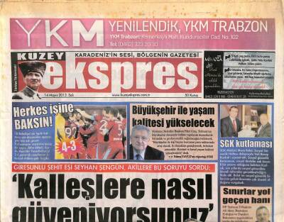 Kuzey Ekspres Gazetesi 14 Mayıs 2013 - Fikri Usta Büyükşehir İle Yaşam Kalitesi Yükselecek GZ109007 - 1