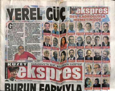 Kuzey Ekspres Gazetesi 17 Nisan 2017 - Erdoğandan Jet Kutlama GZ113281 - 1