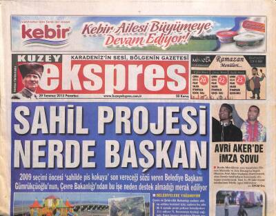 Kuzey Ekspres Gazetesi 29 Temmuz 2013 - Fındık Sattığımız Ülkeler Artmalı GZ109031 - 1