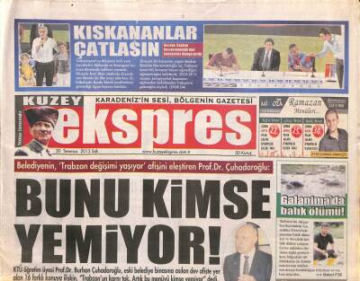 Kuzey Ekspres Gazetesi 30 Temmuz 2013 - Malouda Ve Bosingwanın İmza Törenine 2010-2011 Sezonu Kupası Damga Vurdu GZ109010 - 1