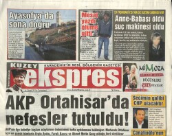 Kuzey Ekspres Gazetesi 4 Ocak 2014 - Beşikdüzü Esnafı Günaçtıyı Seçti - Ayasofyada Sona Doğru GZ100660 - 1