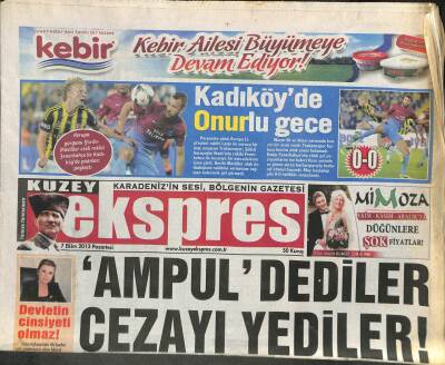 Kuzey Ekspres Gazetesi 7 Ekim 2013 - Batum-Hopa Arası Demiryolu İsteği GZ113159 - 1