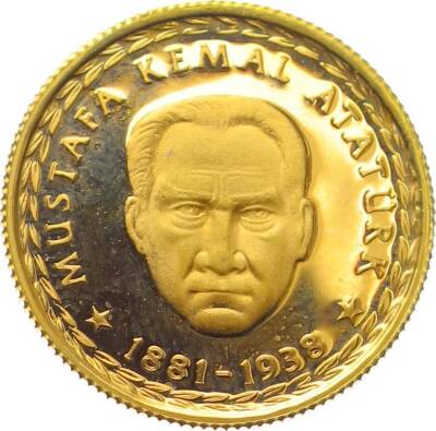 Kuzey Kıbrıs Türk Cumhuriyetinin 10.Yılı Altın Hatıra Madalyon TCH1465 862 - 1