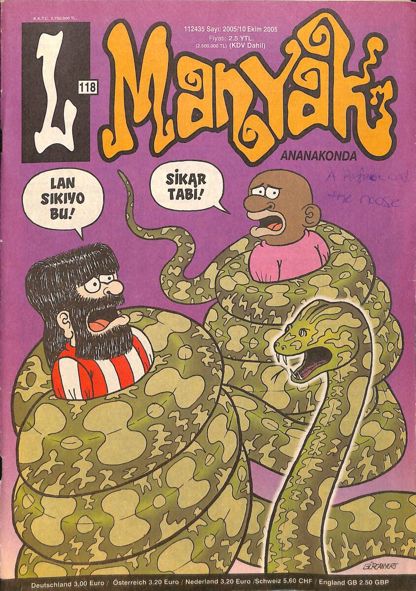 L-Manyak Mizah Dergisi Ekim 2005 Sayı: 10 NDR98717 - 1