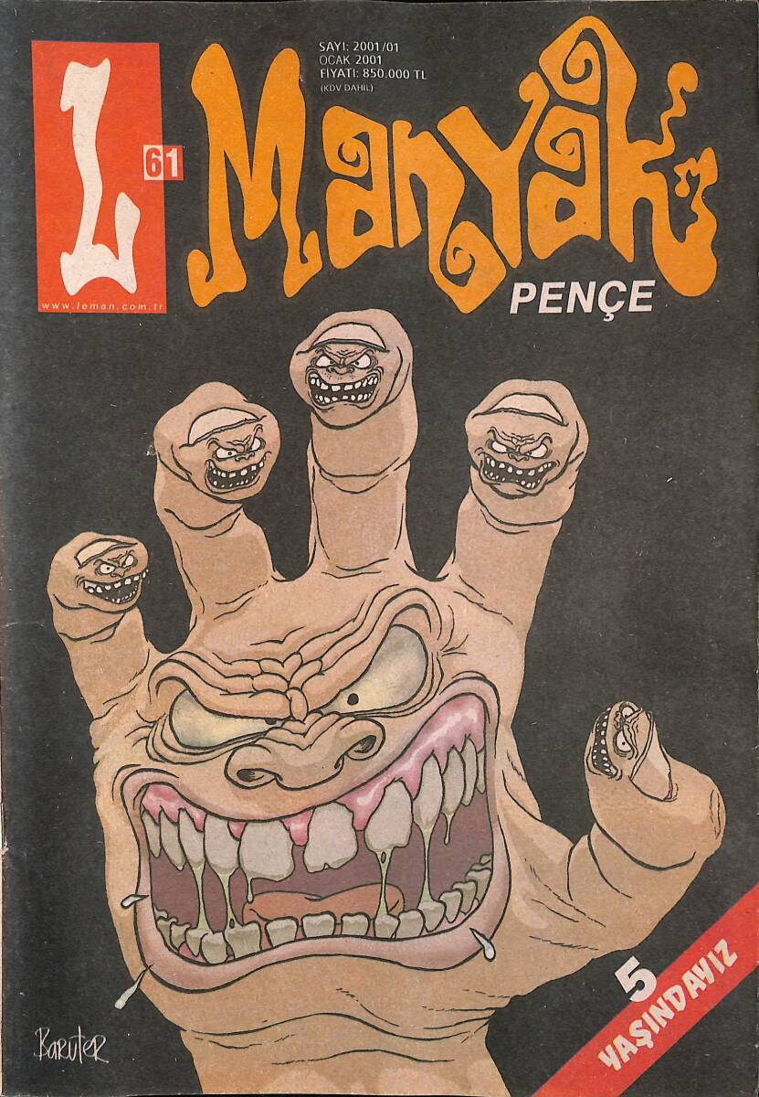L - Manyak Mizah Dergisi Ocak 2001 Sayı 1 NDR91469 - 1