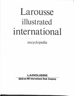 Larousse Illustrated International Encyclopedia NDR79538 - 1
