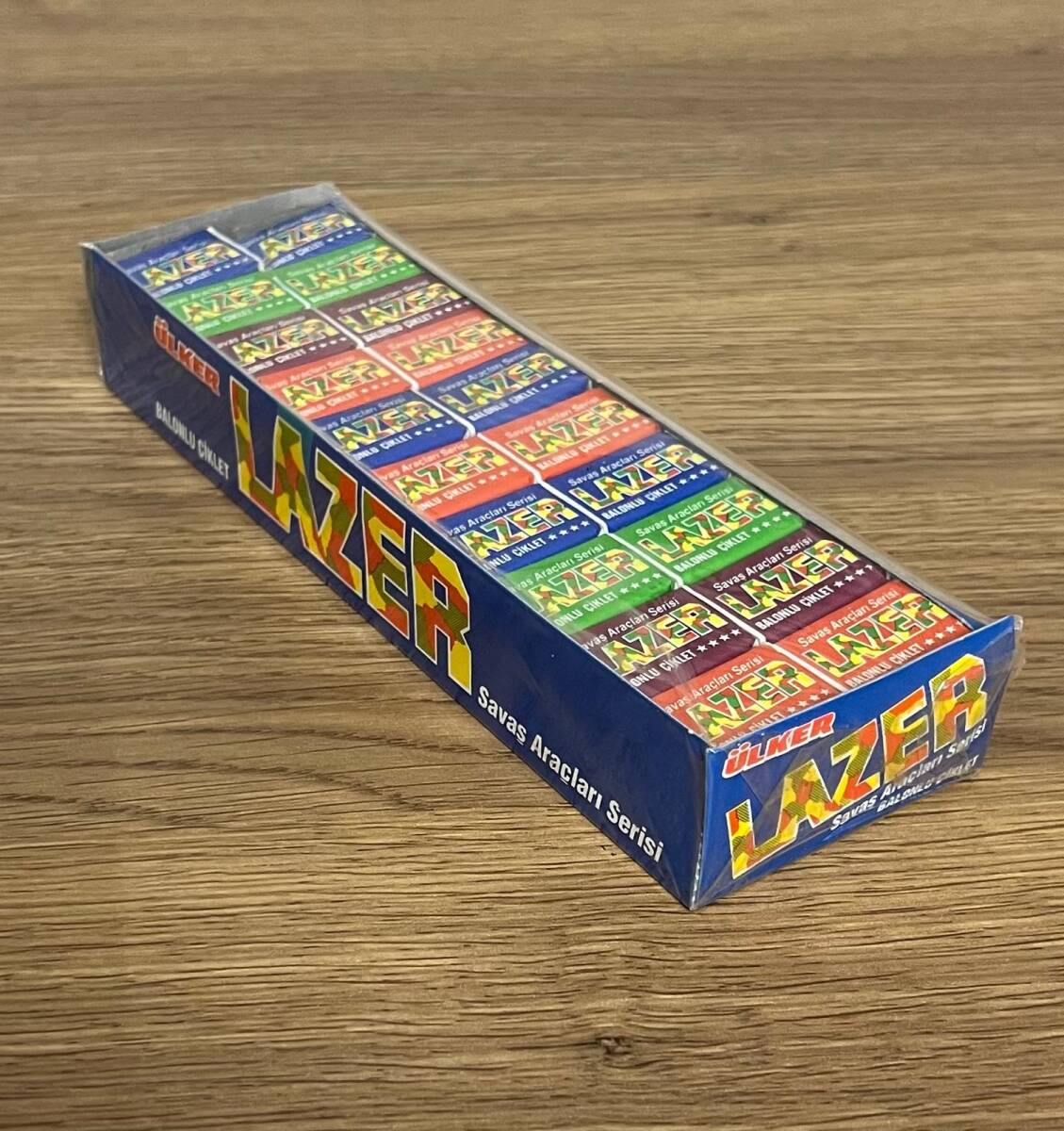 LAZER - ÜLKER LAZER KISA (ÜLKER) 1992 Şekerli Sakız Açılmamış Kutu # SKZ1813 - 5