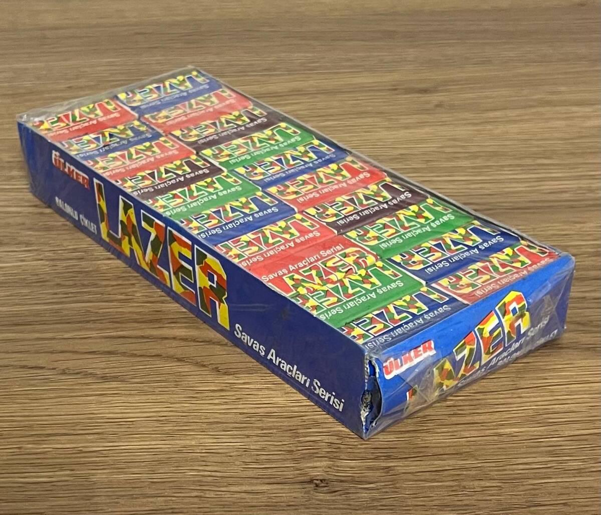 LAZER - ÜLKER LAZER UZUN (ÜLKER) 1993 Şekerli Sakız Açılmamış Kutu # SKZ1817 - 3