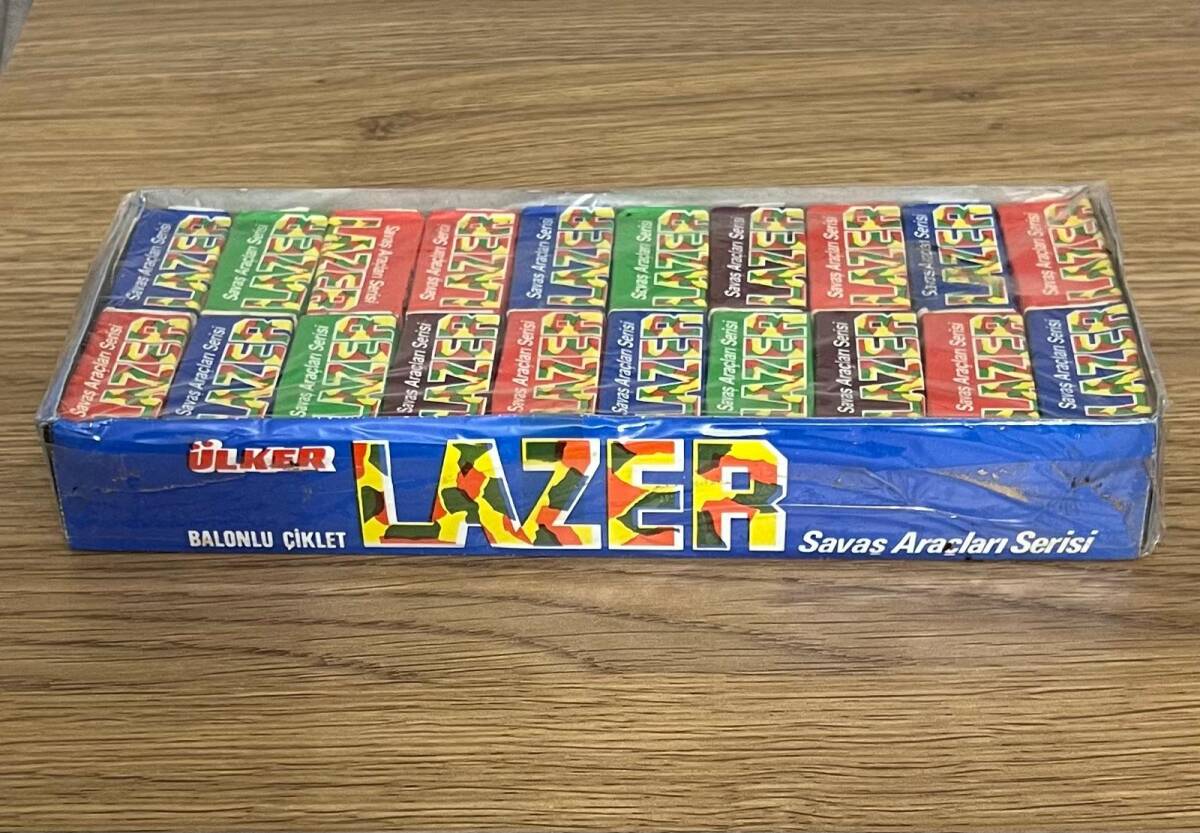 LAZER - ÜLKER LAZER UZUN (ÜLKER) 1993 Şekerli Sakız Açılmamış Kutu # SKZ1817 - 4