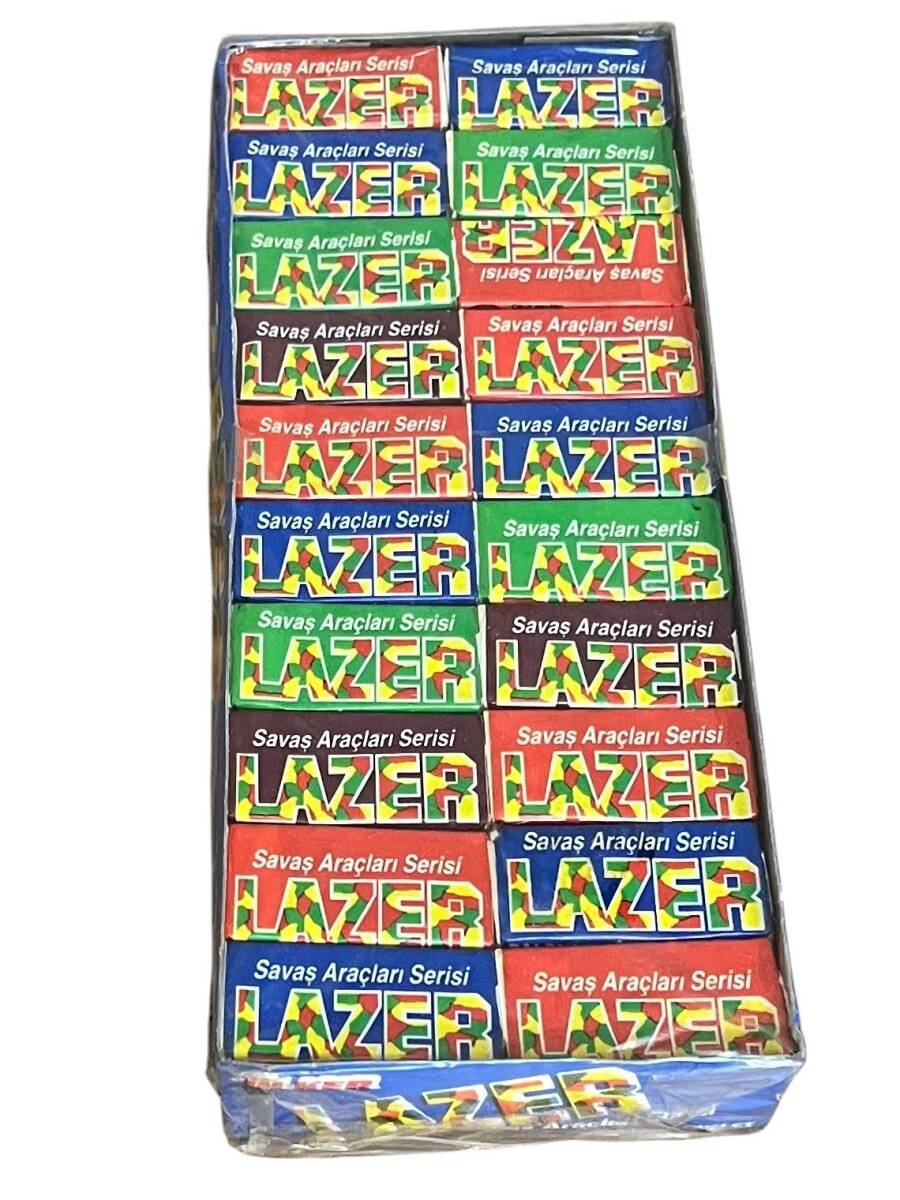 LAZER - ÜLKER LAZER UZUN (ÜLKER) 1993 Şekerli Sakız Açılmamış Kutu # SKZ1817 - 1