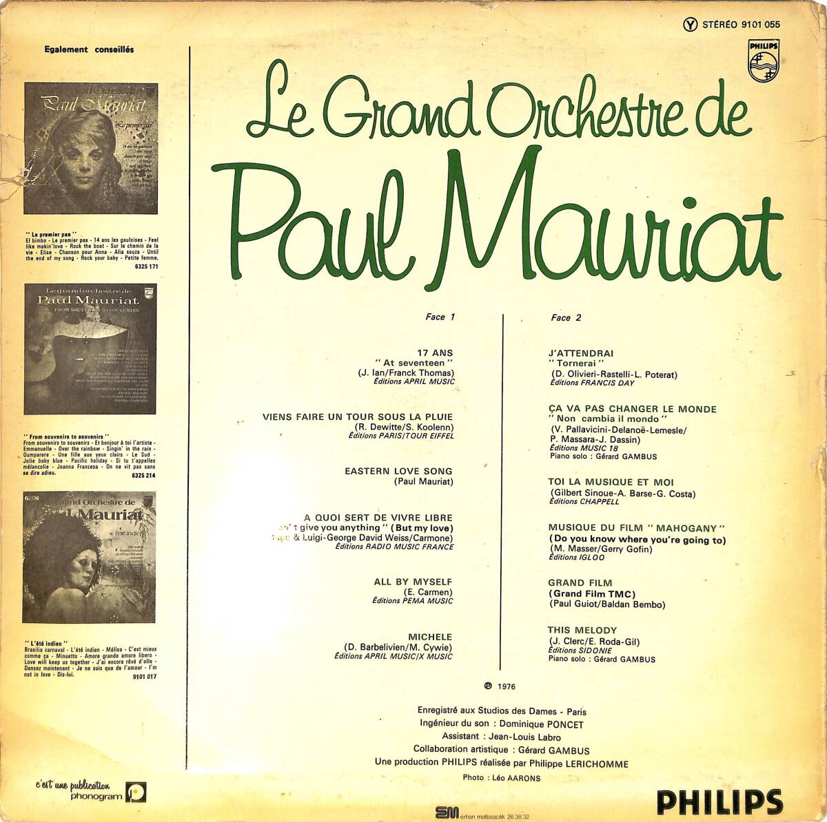 Le Grand Orchestre de Paul Mauriat - Michèle LP PLAK (10/7) PLK26560 - 2