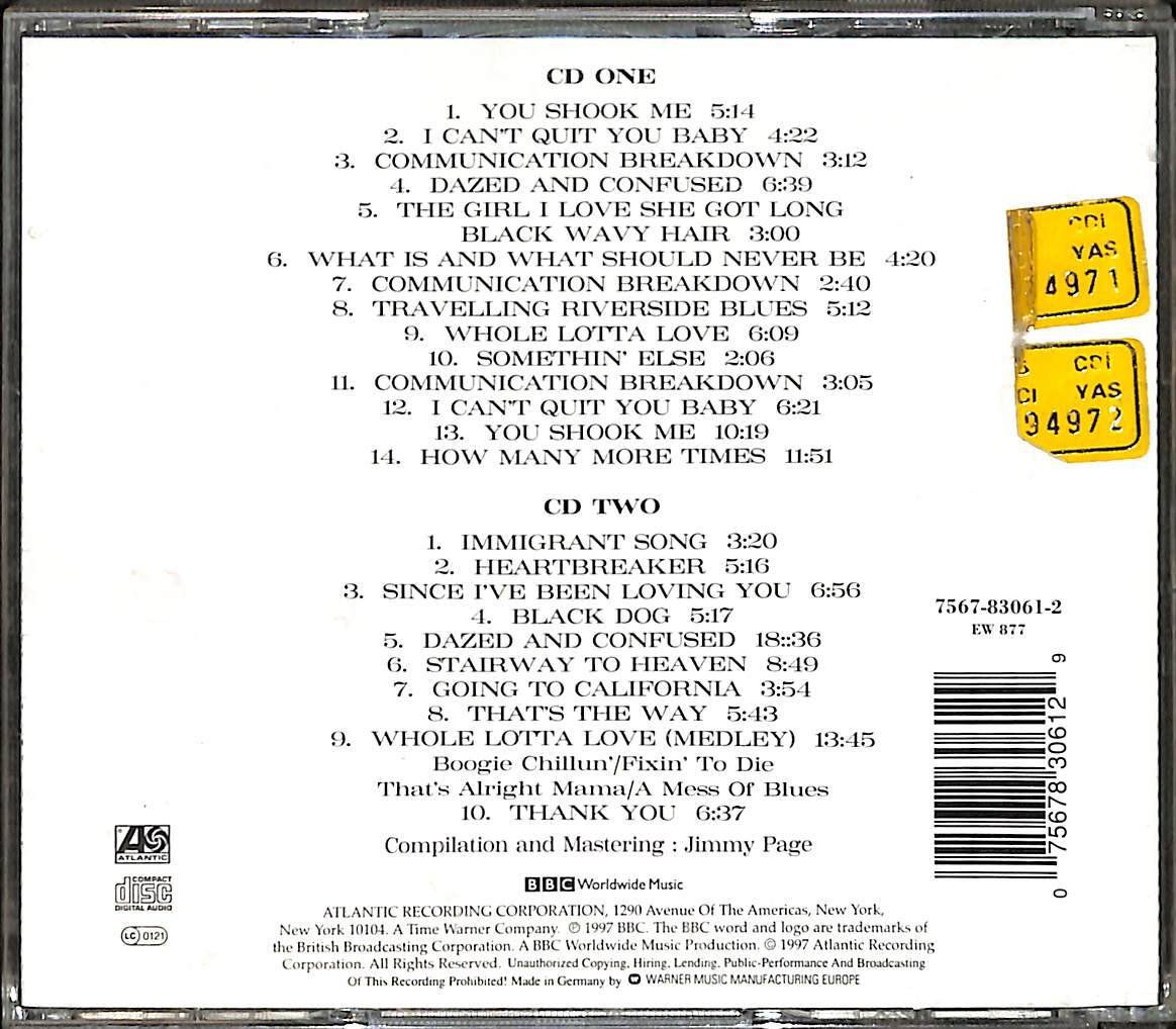 Led Zeppelin - BBC Sessions CD (İkinci El) CD4085 - 2