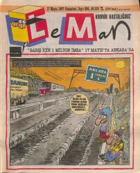 Leman Haftalık Mizah Dergisi 17 Mayıs 1997 Sayı 288 NDR79405 - Gökçekoleksiyon