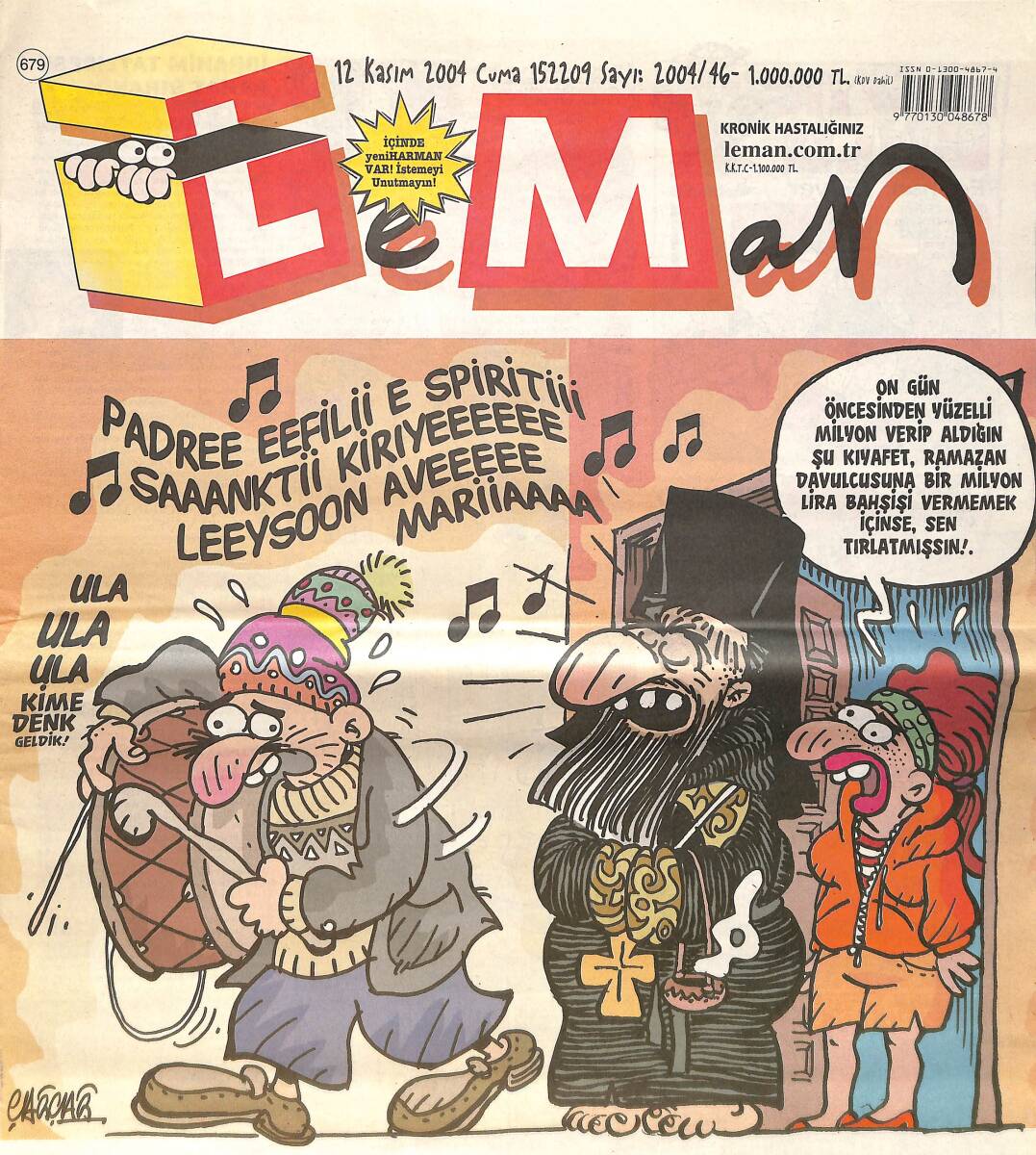 Leman Mizah Dergisi 12 Kasım 2004 No: 679 Sayı: 46 NDR98524 - 1