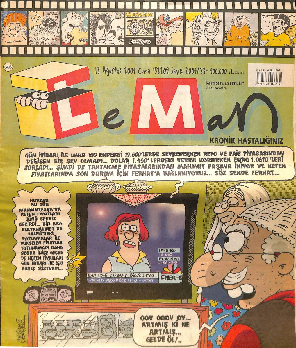 Leman Mizah Dergisi 13 Ağustos 2004 No: 666 Sayı: 33 NDR98520 - 1