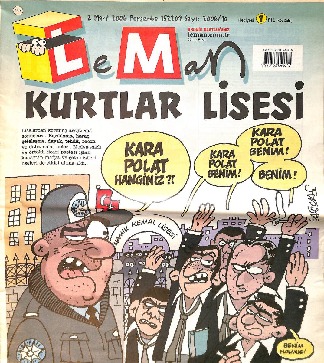 Leman Mizah Dergisi 2 Mart 2006 Sayı: 10 No:747 NDR98678 - 1
