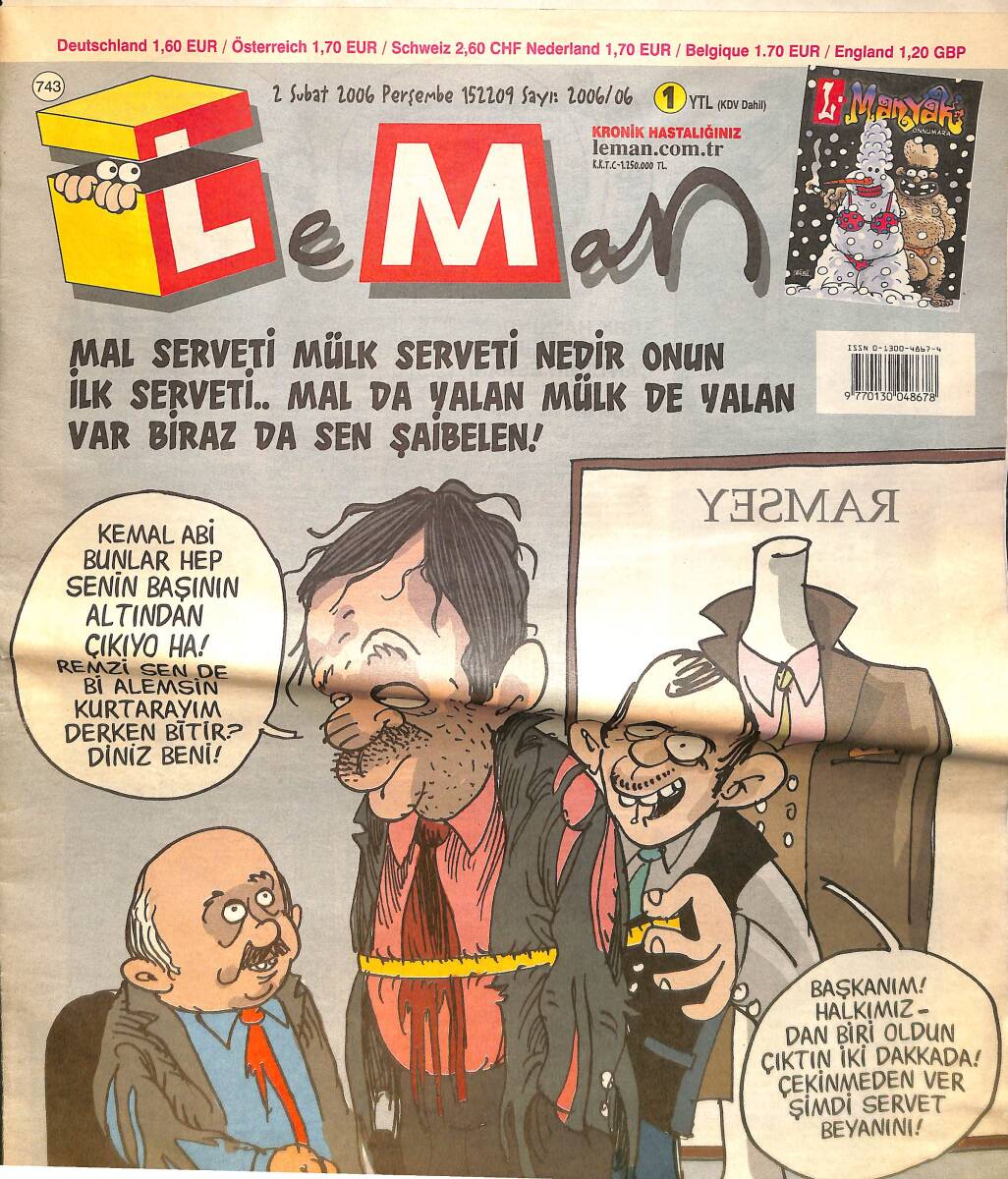 Leman Mizah Dergisi 2 Şubat 2006 Sayı: 06 No:743 NDR98679 - 1