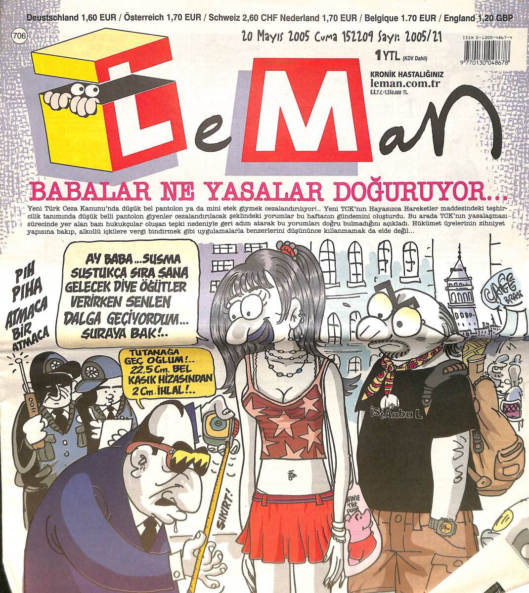 Leman Mizah Dergisi 20 Mayıs 2005 No: 706 Sayı: 21 NDR98527 - 1