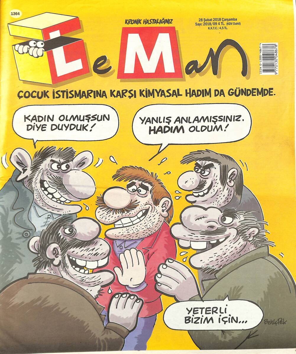 Leman Mizah Dergisi 28 Şubat 2018 Sayı 9 NDR96245 - 1