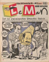 Leman Mizah Dergisi Sayı336 18 Nisan 1998 NDR21710 - Gökçekoleksiyon