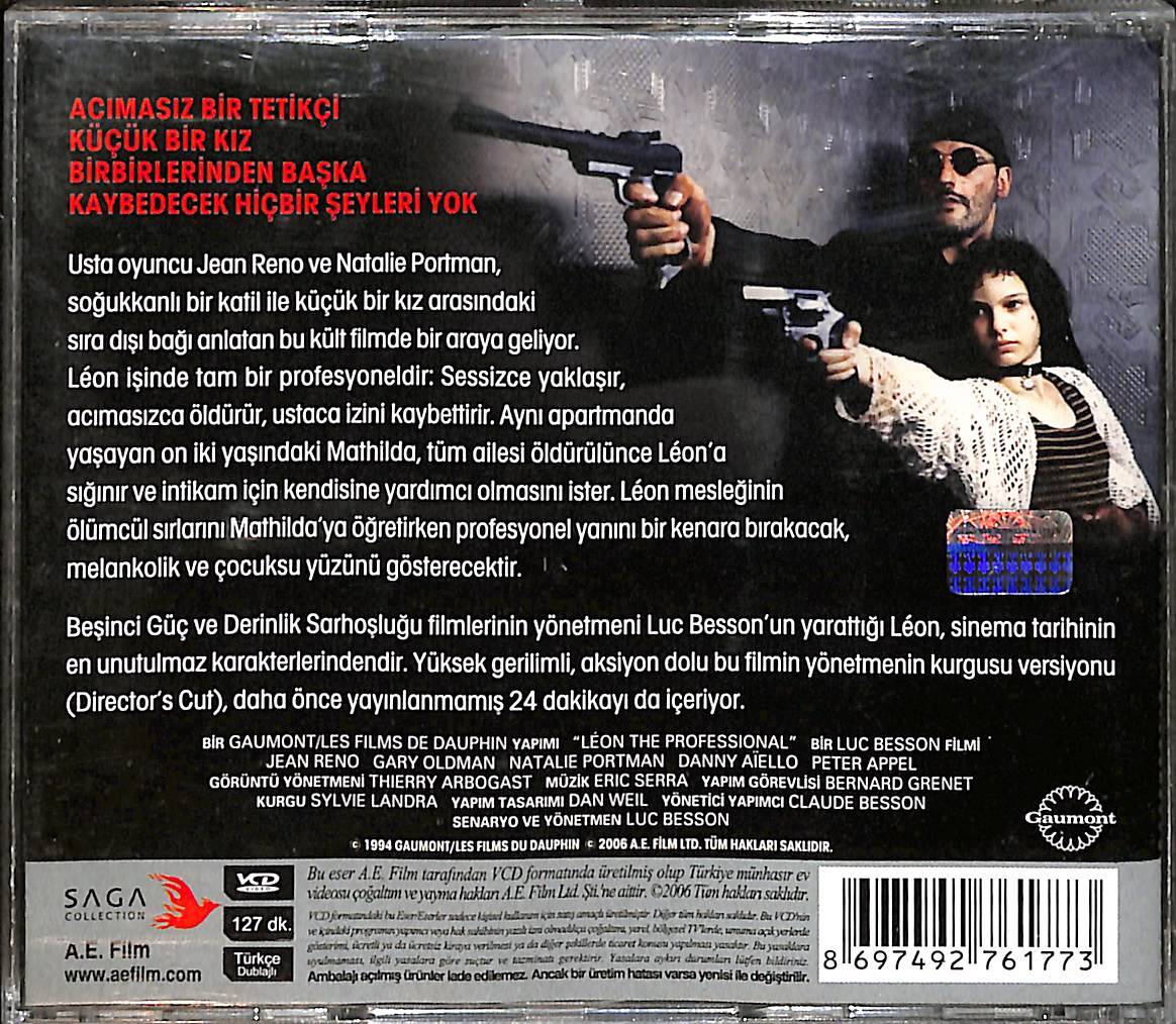 Leon - Sevginin Gücü (1994) Orjinal VCD Film ' Jean Reno - Natalie Portman ' Luc Besson Filmi VCD29016 - 2