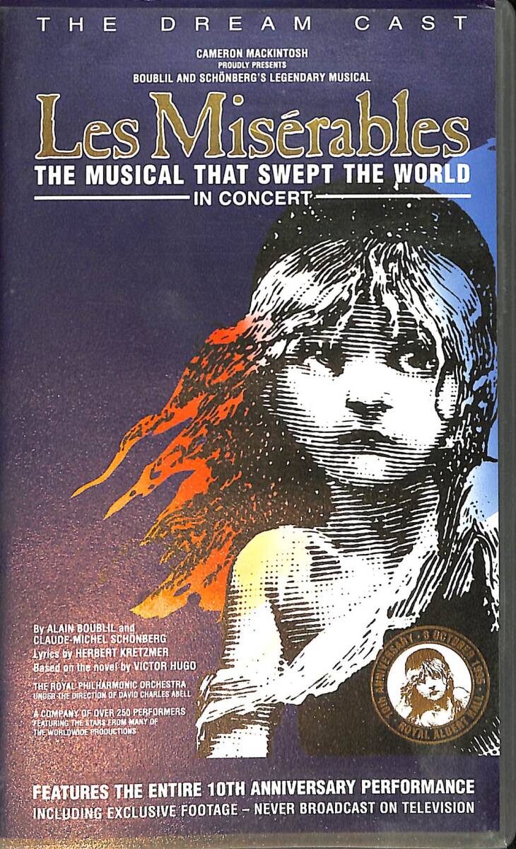 Les Miserables - The Dream Cast in Concert VHS Film (İkinci El) VHS18 - 1