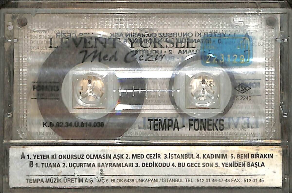 Levent Yüksel - Med-Cezir Kaset (Mavi Bandrol - İkinci El) KST27932 - 2
