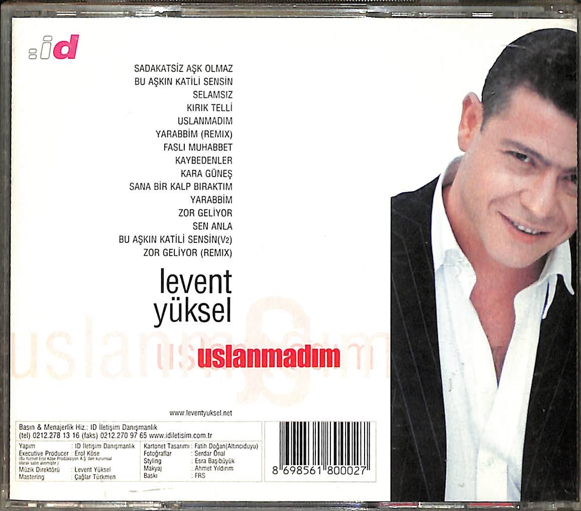 Levent Yüksel - Uslanmadım CD (İkinci El) CD5340 - 2