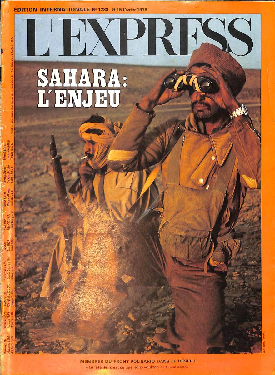 L'express – Edition Internatıonale – No.1283 – 9-15 Fevrier 1976 – Erich Salomon - Brigitte Bardot NDR100396 - 1