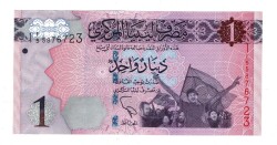 Libya 1 Dinar 2013 ÇİL YKP8409 - 1