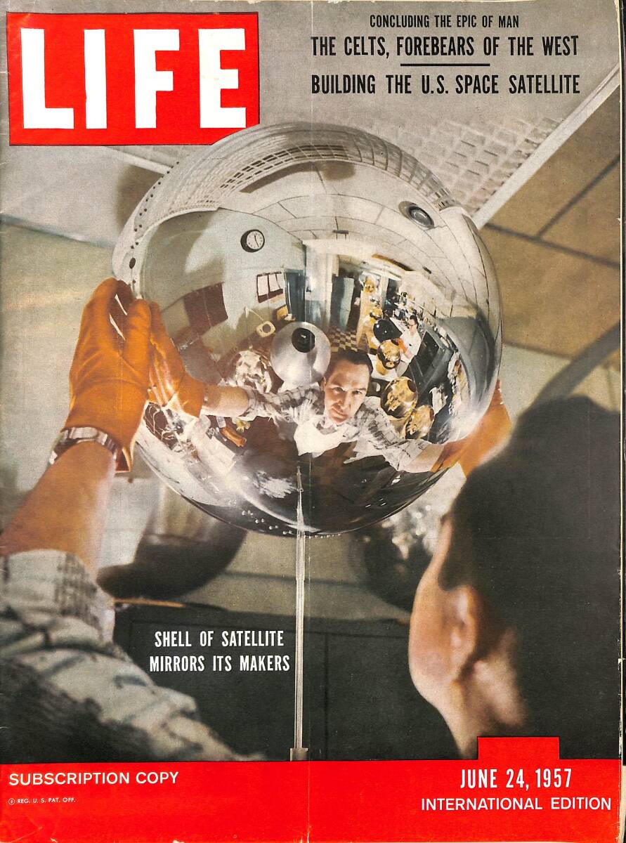 Life International 24 June 1957 - Rare Auto Photos Bu Henry Ford - Race To Launch Man-Made Moon-Already Started:Satellites For Next Advance Into Space NDR100311 - 1