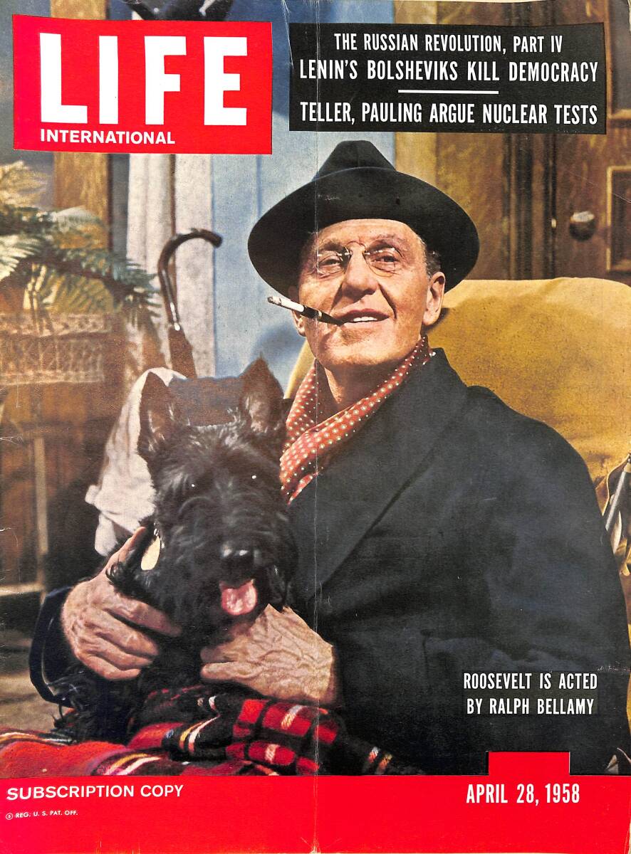 Life Magazine – April 28 , 1958 – International Edition – Cover: Ralph Bellamy - Busy Naca Gets Set For New Space Job NDR100316 - 1