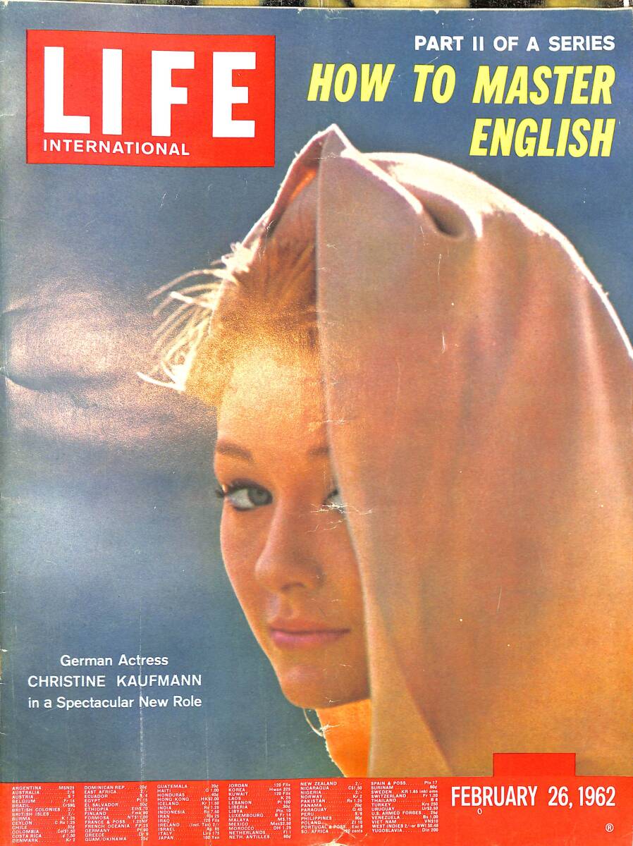 Life Magazine – February 26, 1962 – International Edition – Cover: Christine Kaufmann - German Actress Christine Kaufmann In A Spectacular New Role NDR100320 - 1