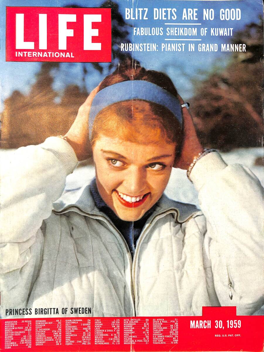 Life Magazine – March 30, 1959 – International Edition – Cover: Princess Birgitta Of Sweden - Old-Style Mafia And Its Heirs, The Calculators NDR100328 - 1