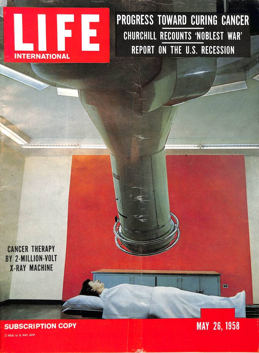 Life Magazine – May 26, 1958 – International Edition – Cancer Therapy By 2-Million-Volt X-Ray Machine - You Can't Beat An Austin A.35 NDR100336 - 1