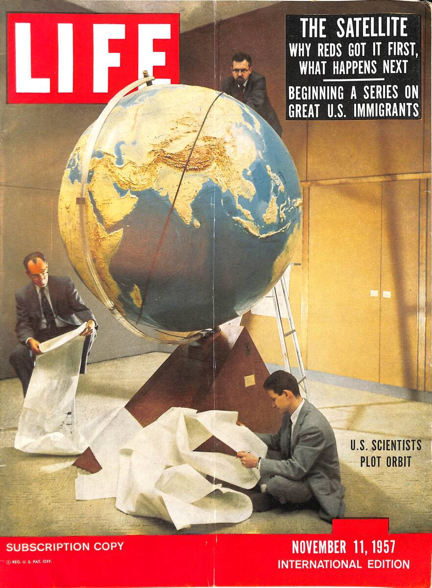 Life Magazine – November 11, 1957 – International Edition – U.S. Scientists Plot Orbit - Bright Prospect For Brazil Ois Exploration NDR100356 - 1