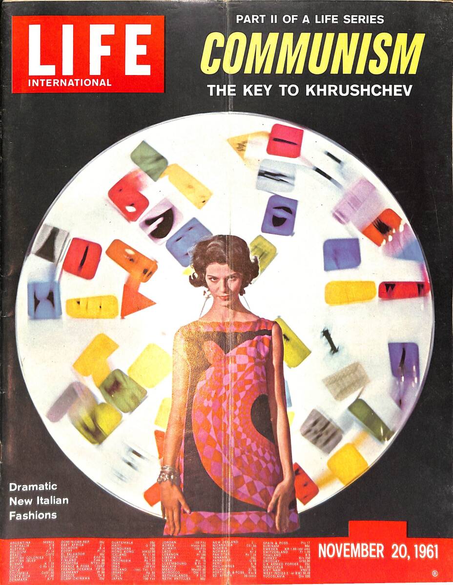 Life Magazine – November 20, 1961 – International Edition – Dramatic New Italian Fashions - Another Cloak For Elizabeth - This Is Vietnam NDR100375 - 1