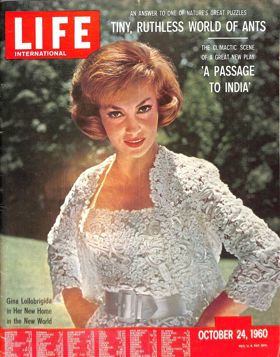 Life Magazine – October 24, 1960 – International Edition – Gina Lollobrigida In Her New Home In The New World - Austria's Neutralism Dr. Bruno Kreisky NDR100367 - 1